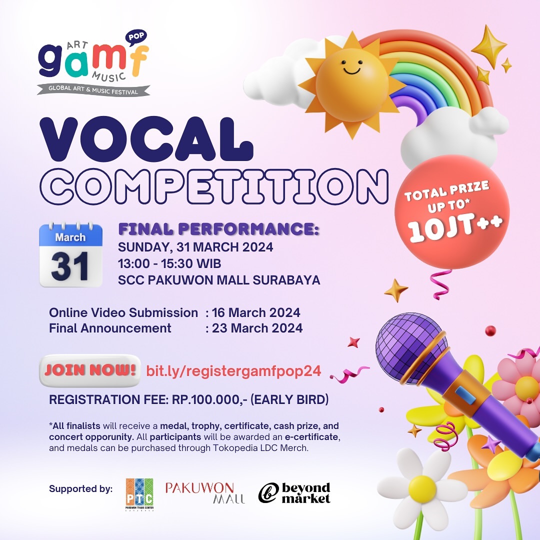 Global Art & Music Pop 2024 Vocal Competition